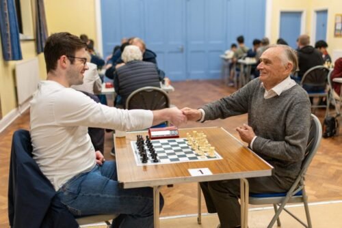 Nigel Dennis playing GM Matthew Wadsworth in the first round of the Nigel Dennis Cup!