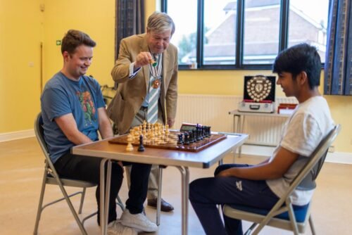 Finals night with the Deputy Lieutenant of Berkshire (the KIng's representative) making the first move
